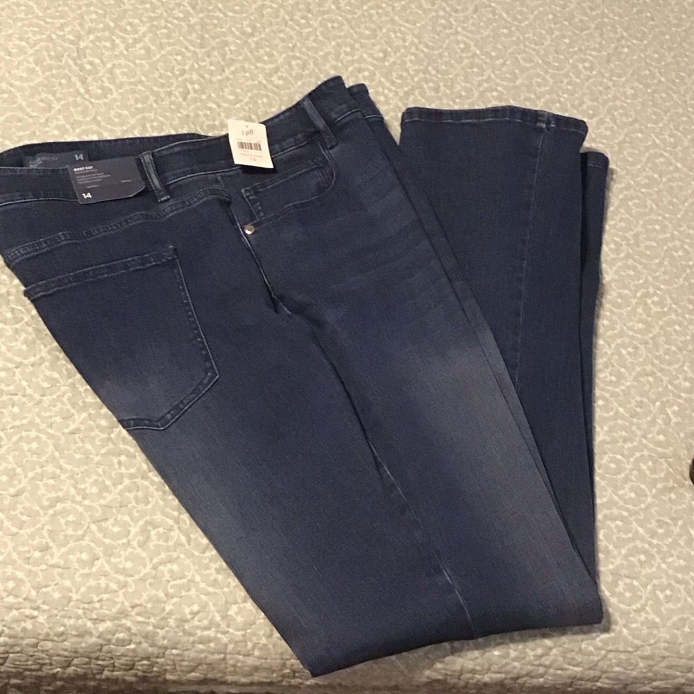 J. Jill Authentic Fit Boot Cut  Blue Denim Jeans Color: Rainstorm Wash